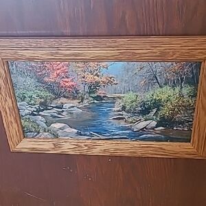 Jack Paluh Framed Landscape Painting with Stream